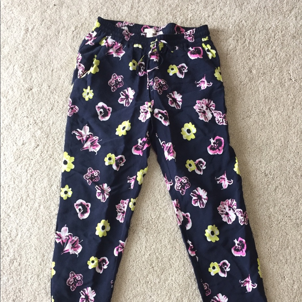 J crew floral pants